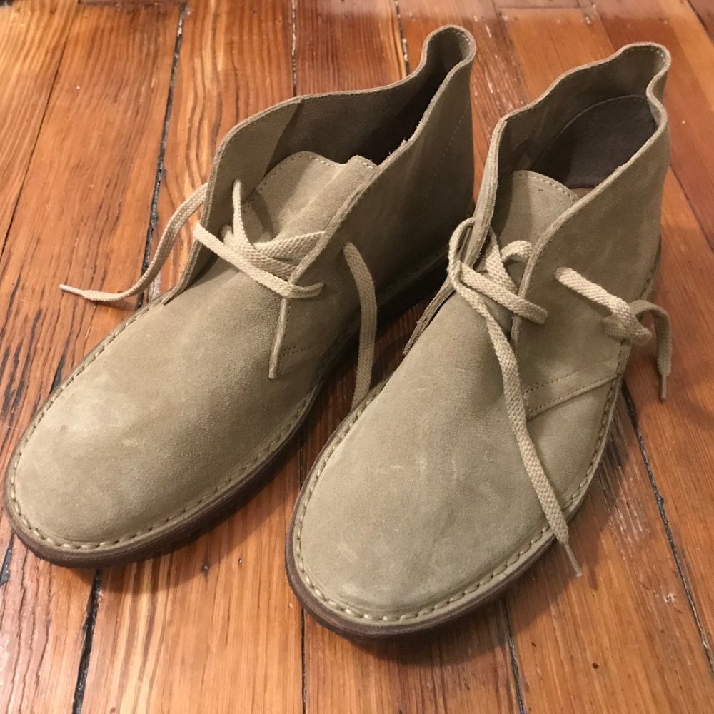 NEW J. Crew Chukka Tan Suede Boots Made in Italy